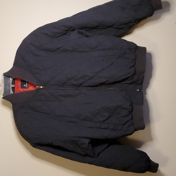 Lizsport Jackets & Blazers - Black Bomber Jacket Red Lining Solid Brass Zipper Sz: small